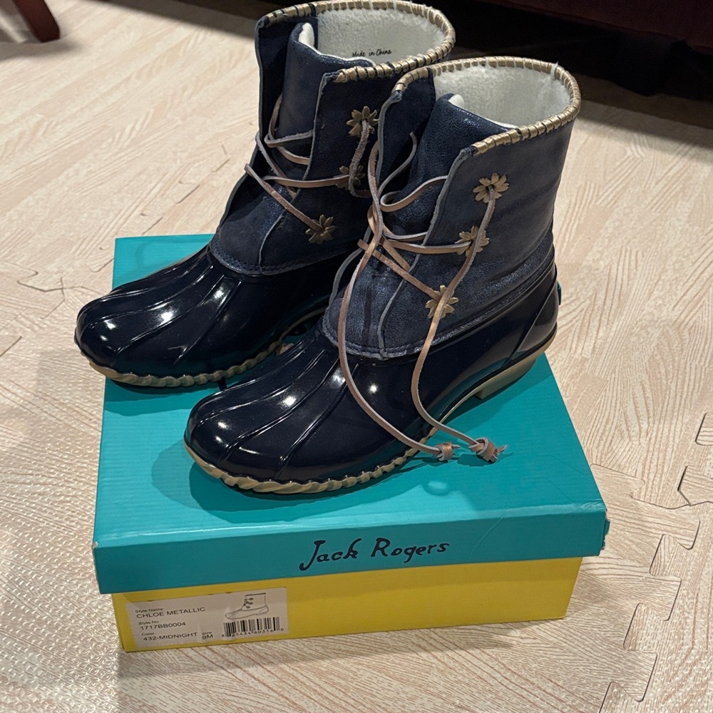 Jack Rogers Chloe Boots in Midnight